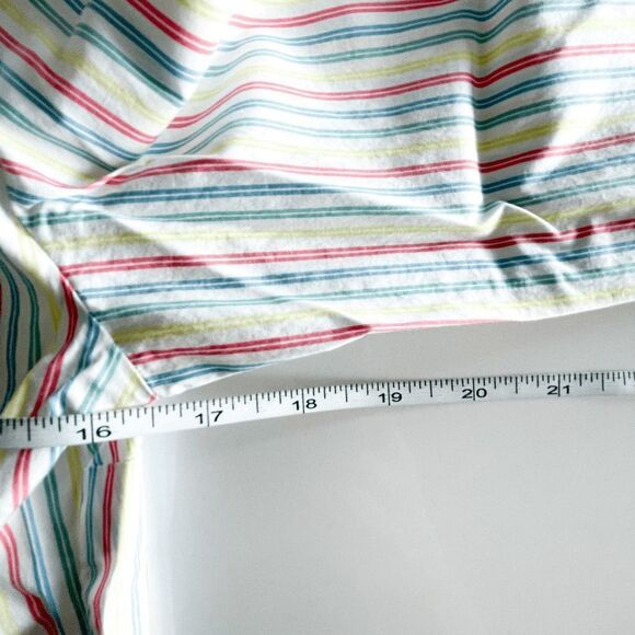 Lacoste Womens Blouse Long Sleeve Buttoned Multicolour Pinstripes Size 38 - Picture 6 of 7